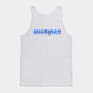 Michigan - Blue Tank Top